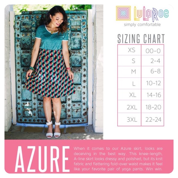 🆕LULAROE azure skirt / tunic - Picture 6 of 7